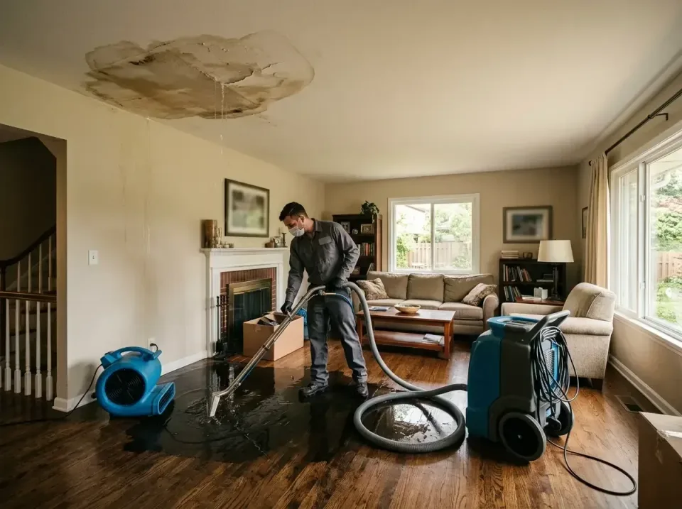 attic-pipe-burst-ceiling-drip-008 — frequently asked questions, Water Damage Restoration & Carpet Care in Brown Station, MD